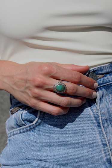 Vintage Sterling Silver and Turquoise Ring