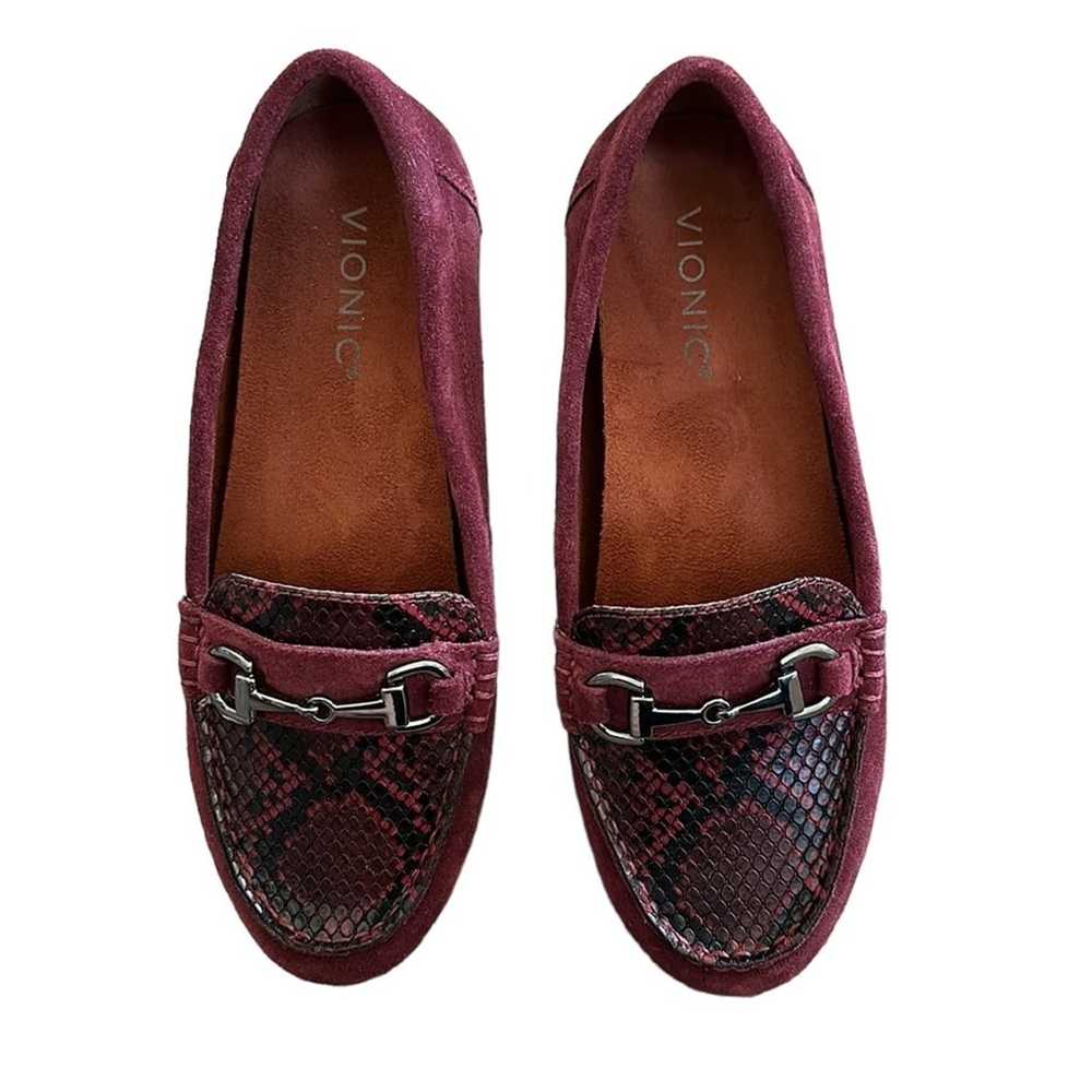 Vionic Suede Moccasins Loafers Metal Hardware Day… - image 2