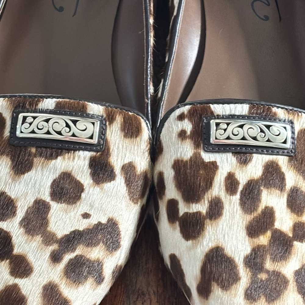 NWOT Brighton Eve Leopard Print Calf Hair Flats - image 3