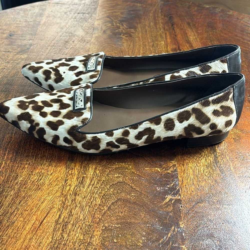 NWOT Brighton Eve Leopard Print Calf Hair Flats - image 5