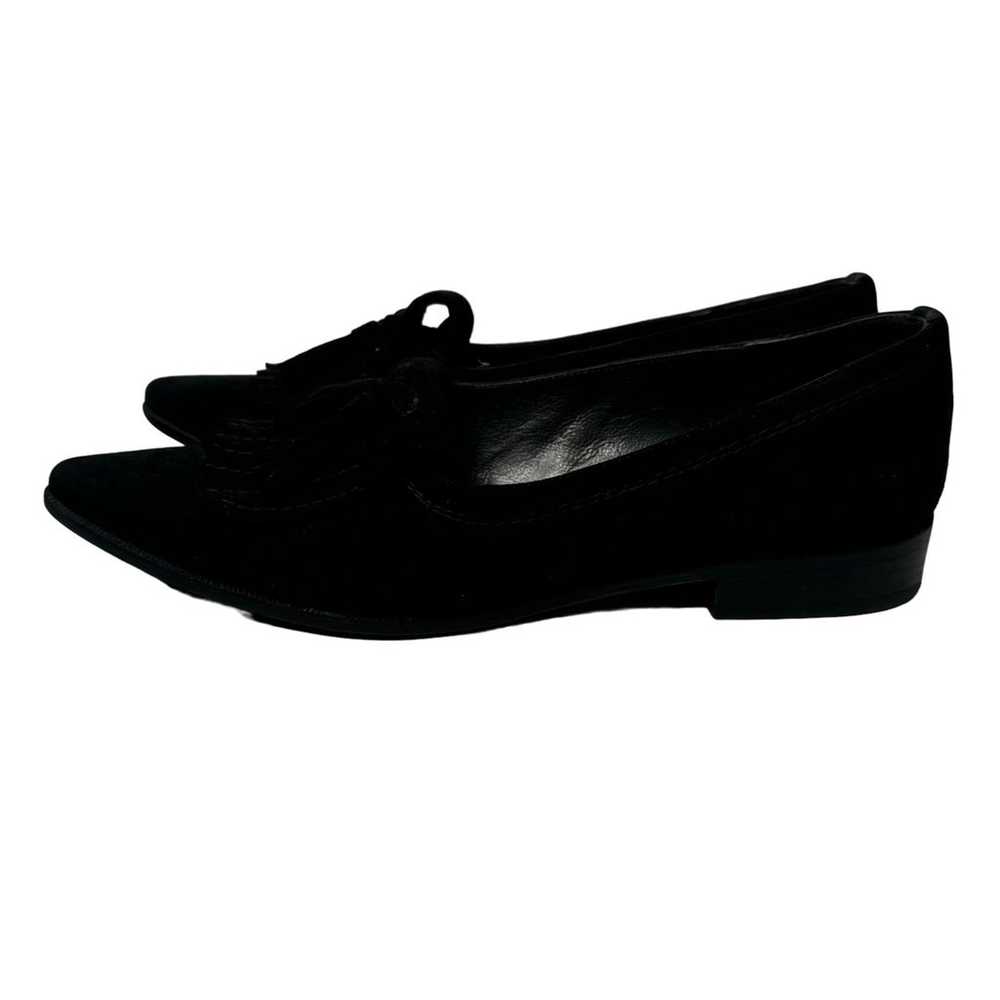 Stuart Weitzman Flat Womens 8.5 Black Suede Flat … - image 5