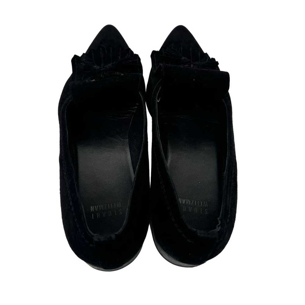 Stuart Weitzman Flat Womens 8.5 Black Suede Flat … - image 7