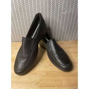 Ecco Black Loafers slip on leather