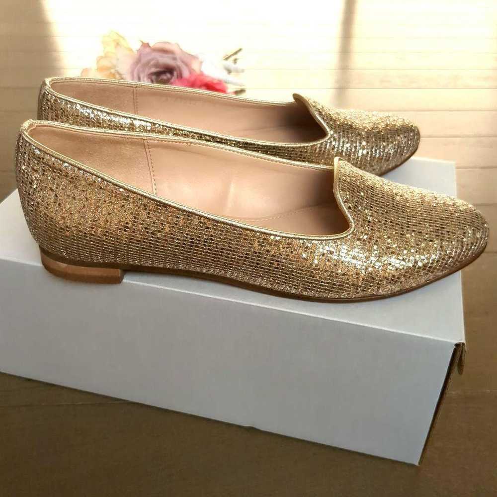 DIANA Flat Shoes Gold Glitter Lamé 23.5cm - image 4