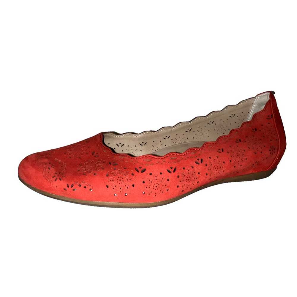 EARTHIES Shoes Women's Size 10B Red Leather LINDI… - image 1