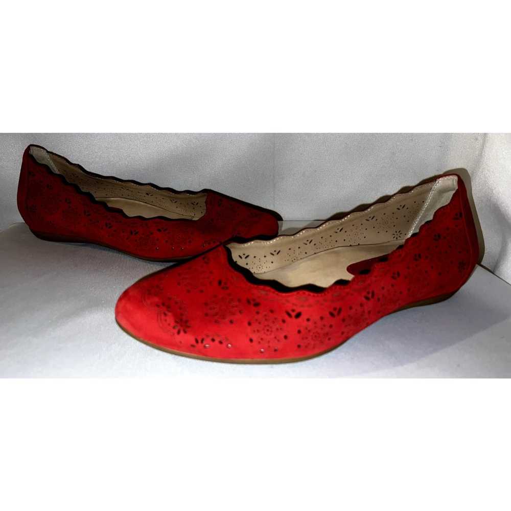 EARTHIES Shoes Women's Size 10B Red Leather LINDI… - image 2