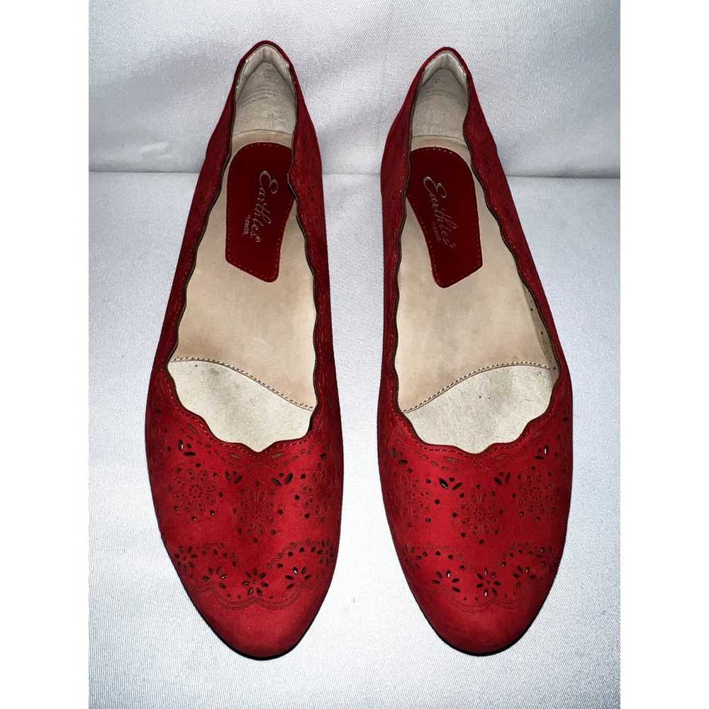 EARTHIES Shoes Women's Size 10B Red Leather LINDI… - image 3