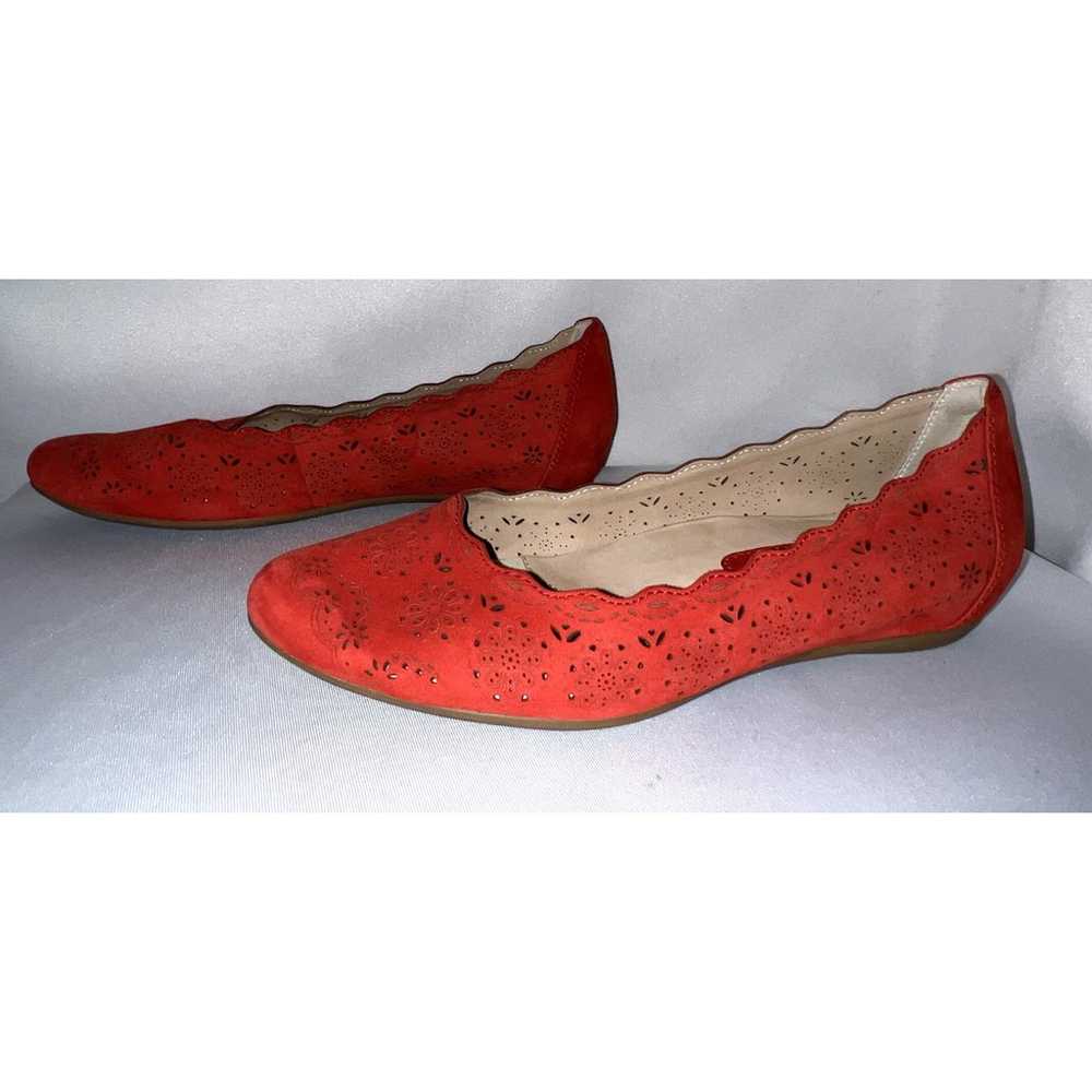 EARTHIES Shoes Women's Size 10B Red Leather LINDI… - image 5