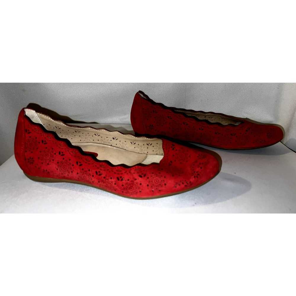 EARTHIES Shoes Women's Size 10B Red Leather LINDI… - image 7