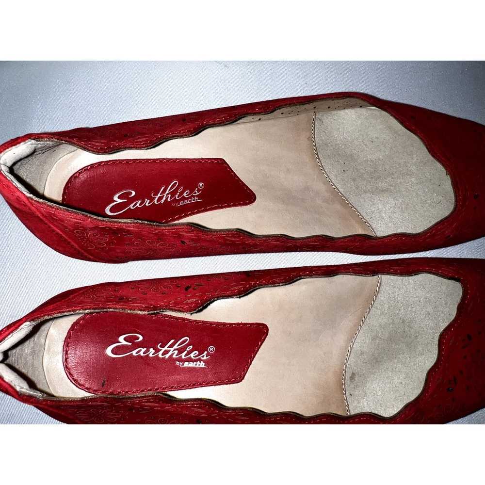 EARTHIES Shoes Women's Size 10B Red Leather LINDI… - image 8