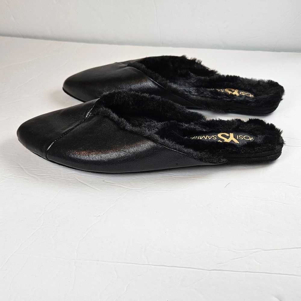 Yosi Samra Valentina Slipper Mule in Black Leathe… - image 4