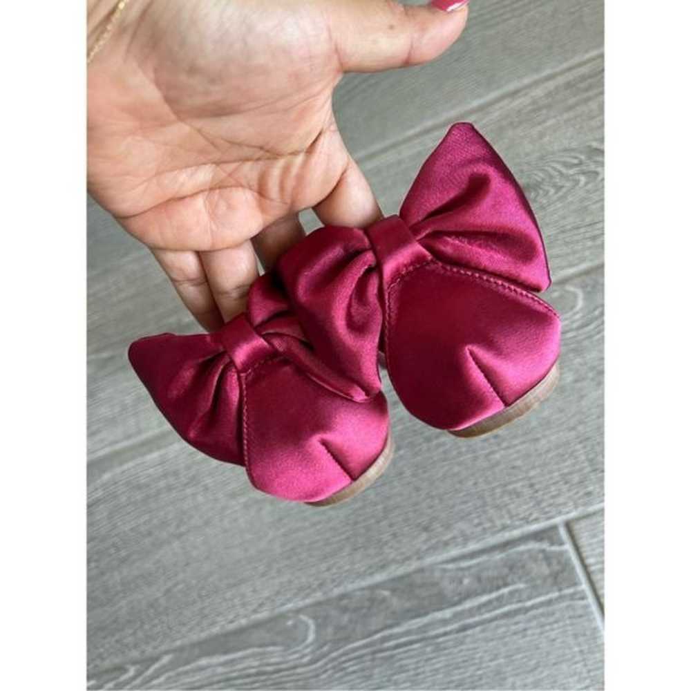 LULU'S Satin Bow Detail Flats Size 8.5 - image 1