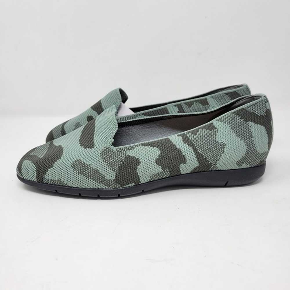 Comfortview Womens 8 Knit Camo Madie Flats Green … - image 5