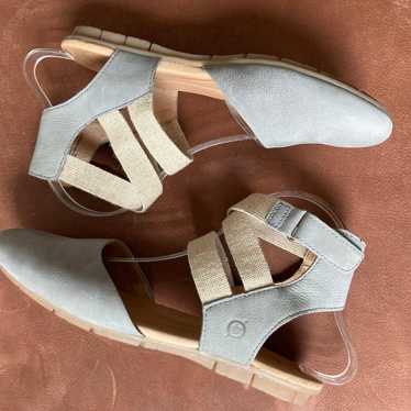 Born | Breck Leather Canvas Gladiator Ballet Sanda