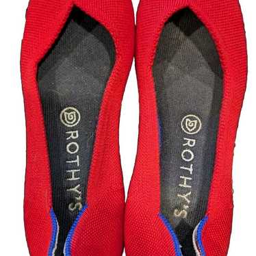 Rothys The Flat Womens 8 Red -round Toes