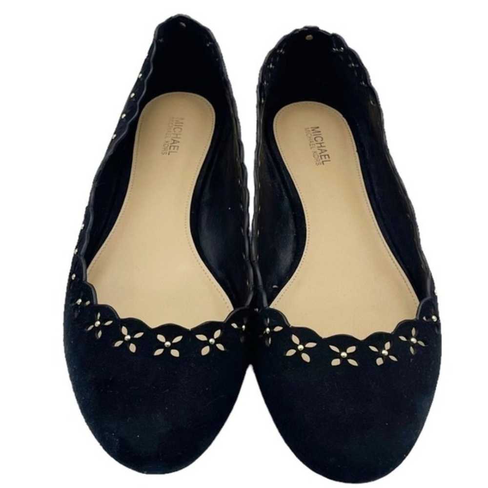 MICHAEL Michael Kors Thalia Ballet Flat Black Sue… - image 6