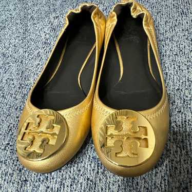 Tory Burch Flat Pumps Gold 23.5cm