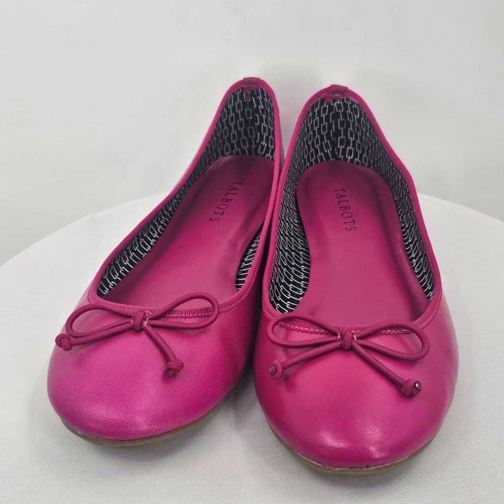 Talbots Fuchsia Ballet Flats size 8 - image 2