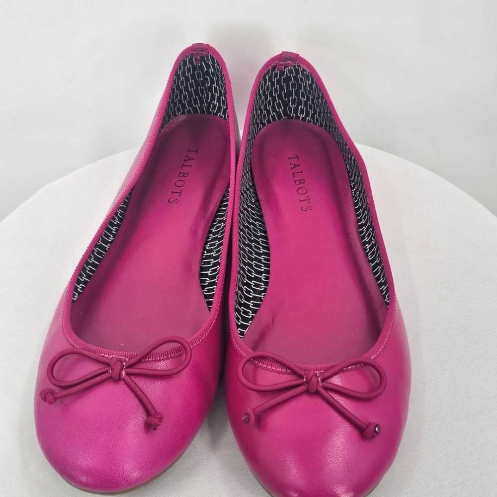 Talbots Fuchsia Ballet Flats size 8 - image 3