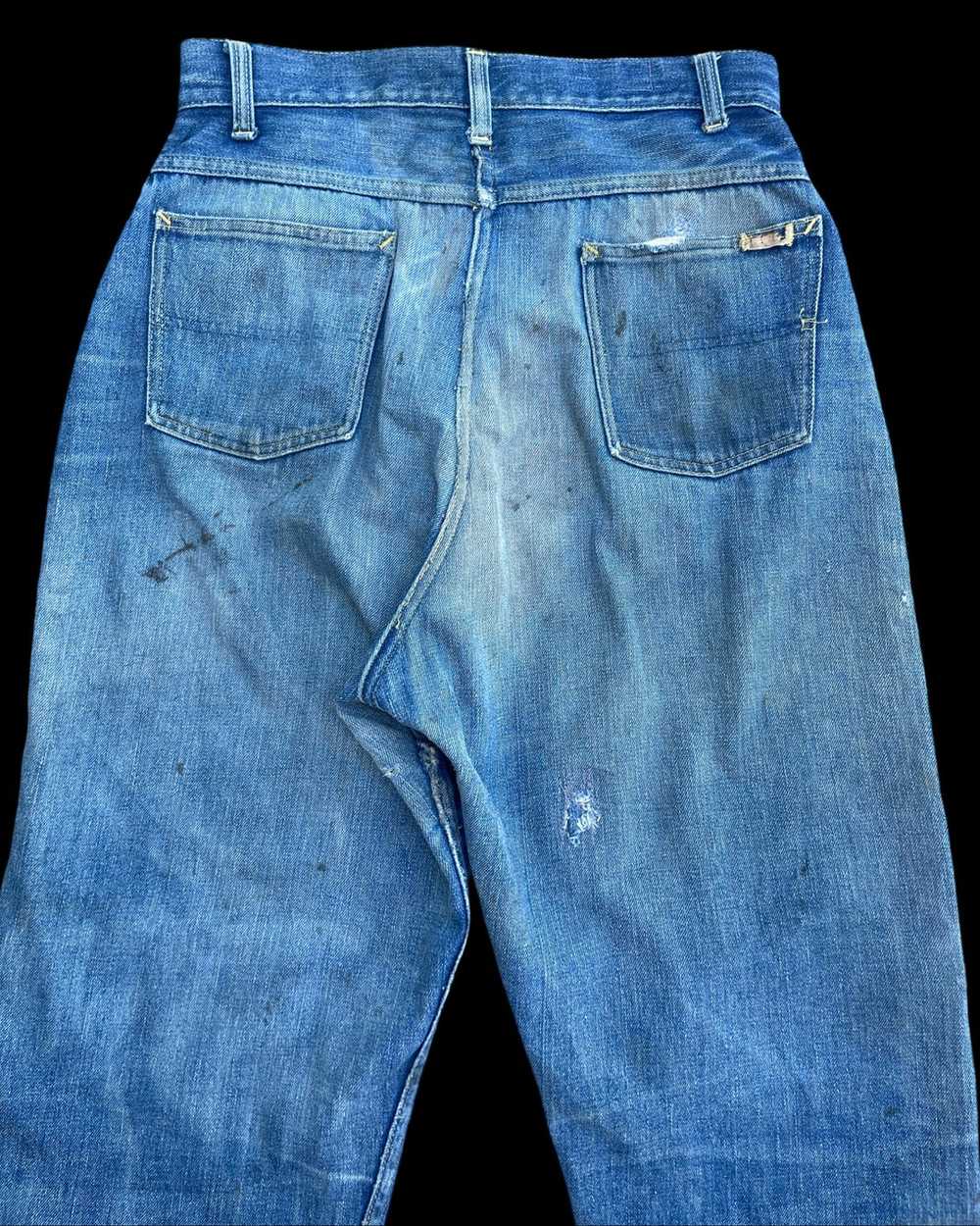 1950s Penny's Foremost 'Levis 701 Style' Mended H… - image 9