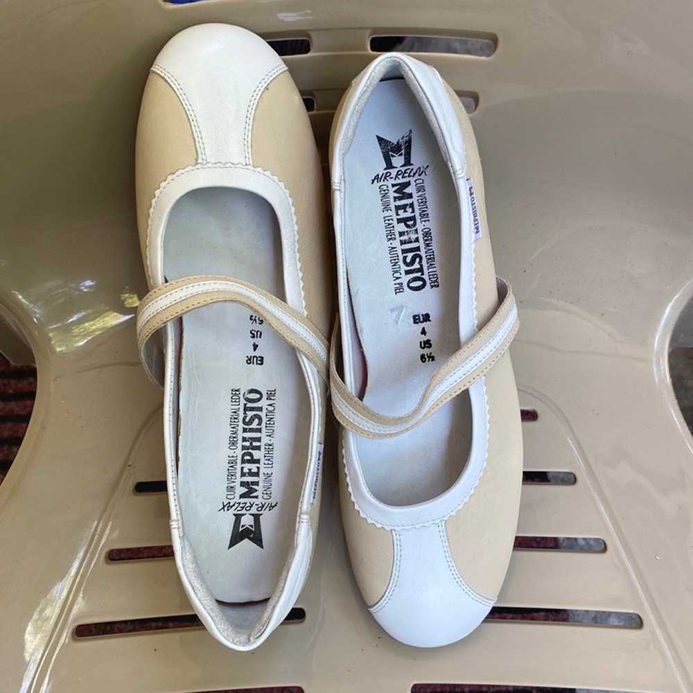 New Mephisto Air Relax Mary Jane WhiteCream Flats - image 2