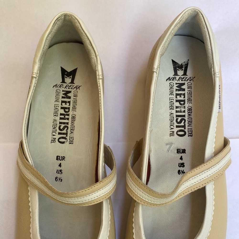 New Mephisto Air Relax Mary Jane WhiteCream Flats - image 6