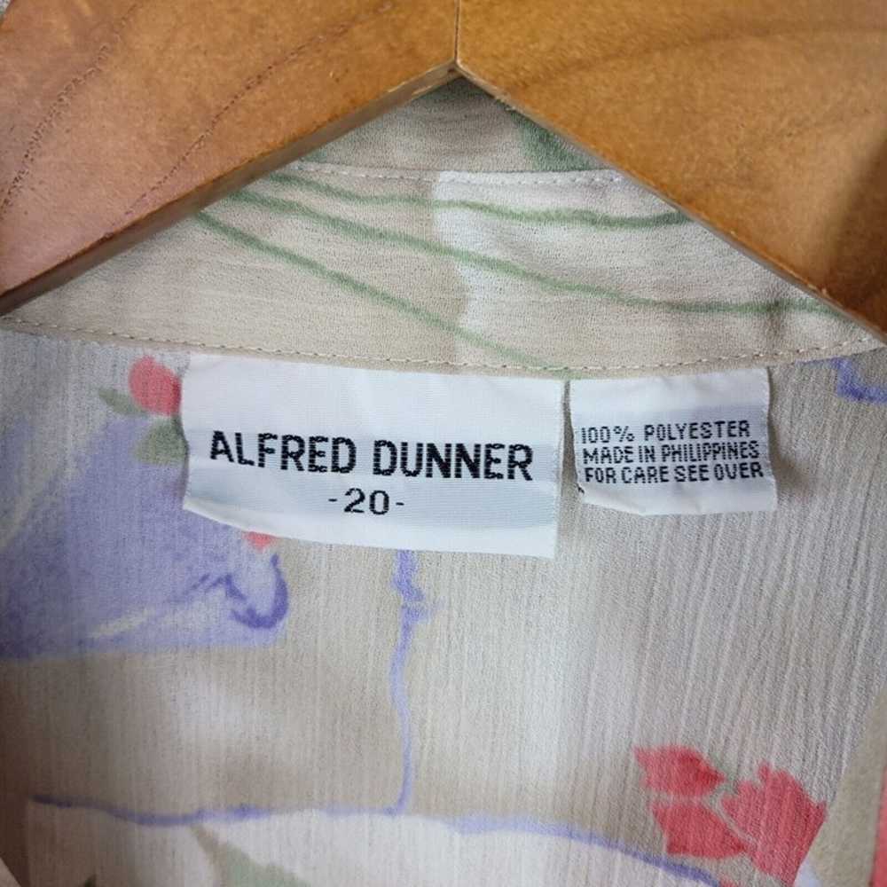 Vintage Alfred Dunner Top Plot Size 18/20 2X Purp… - image 4