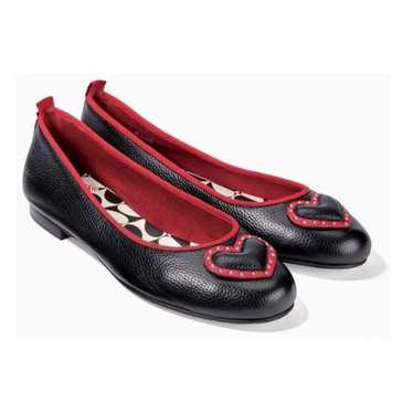 Brighton Cherie Ballerinas Leather Flats Black & … - image 1