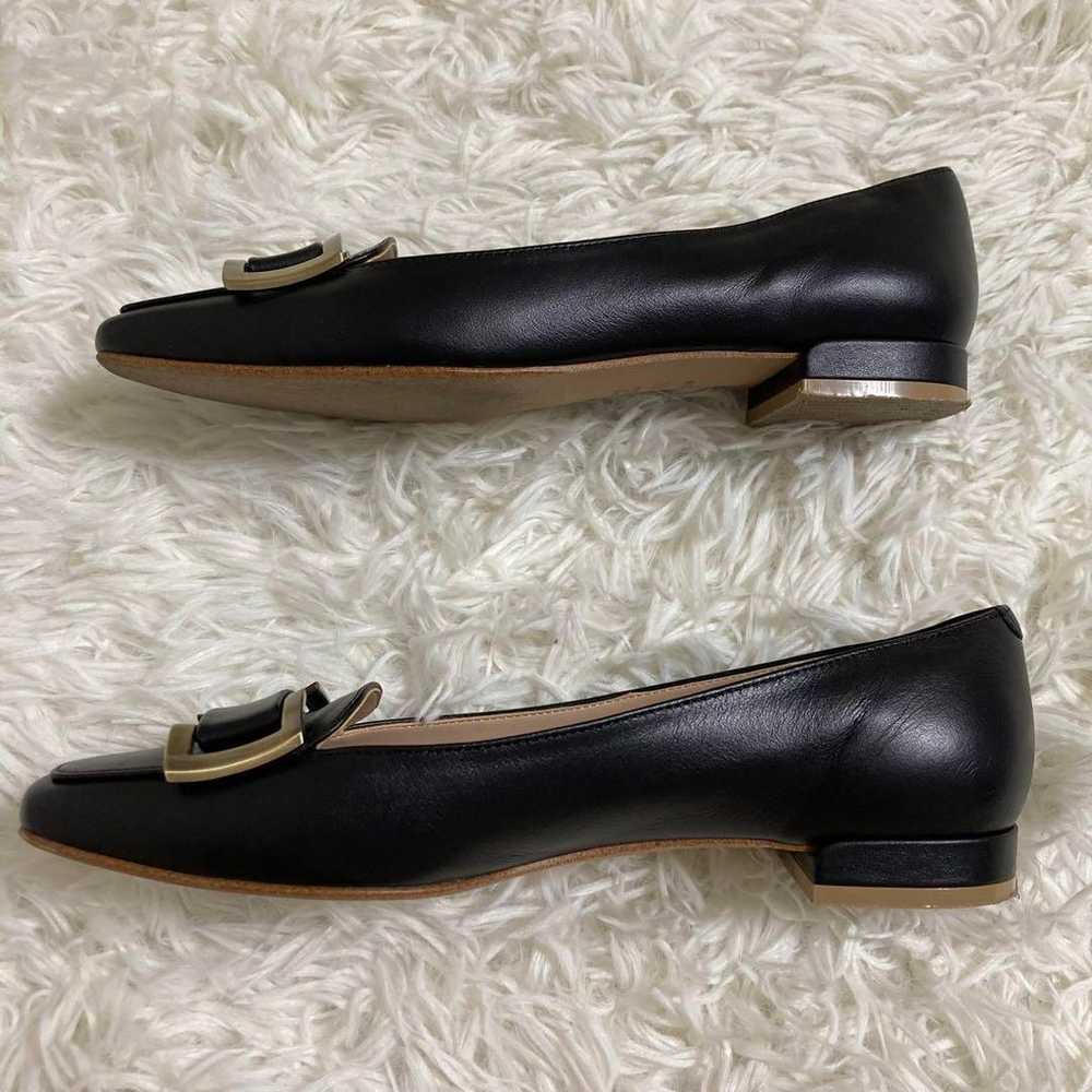 Brand new item, DIANA leather flat pumps with gol… - image 7