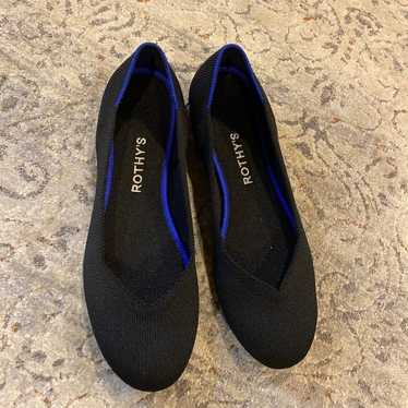 Rothys black flat size 8