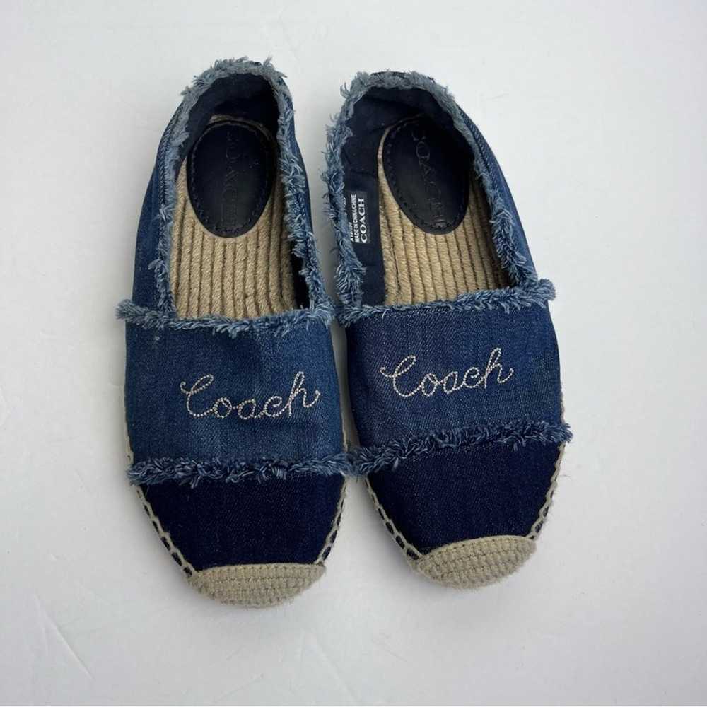 Coach Celina Frayed Two Tone Denim Espadrille Wom… - image 12