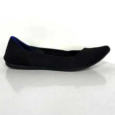 Rothys 6 Womens The Point Ballet Flats Black Slip… - image 1