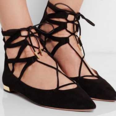 Aquazzura suede Belgravia flats - image 1