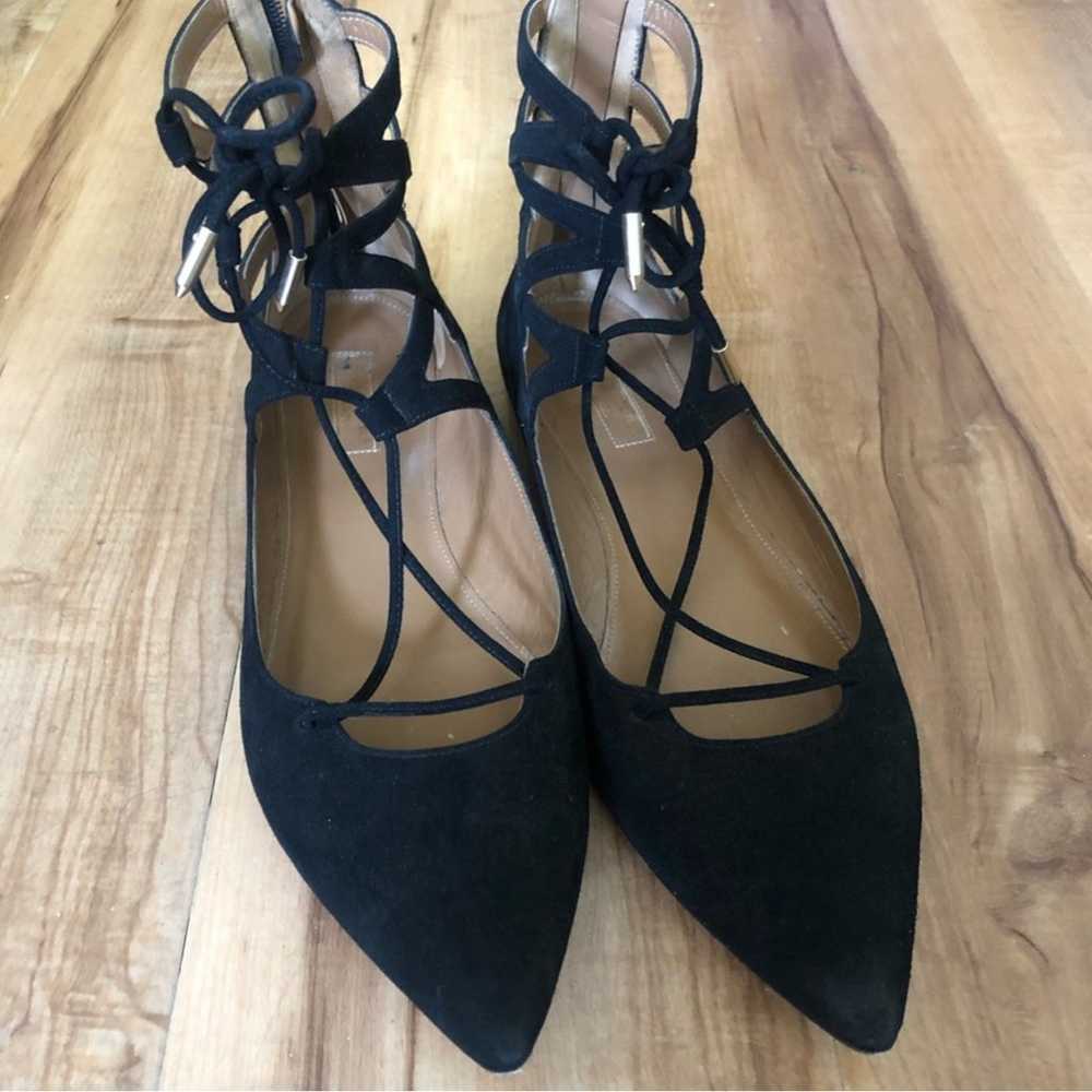 Aquazzura suede Belgravia flats - image 2