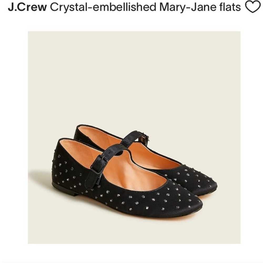 J.Crew Crystal-embellished Mary-Jane flats - image 6