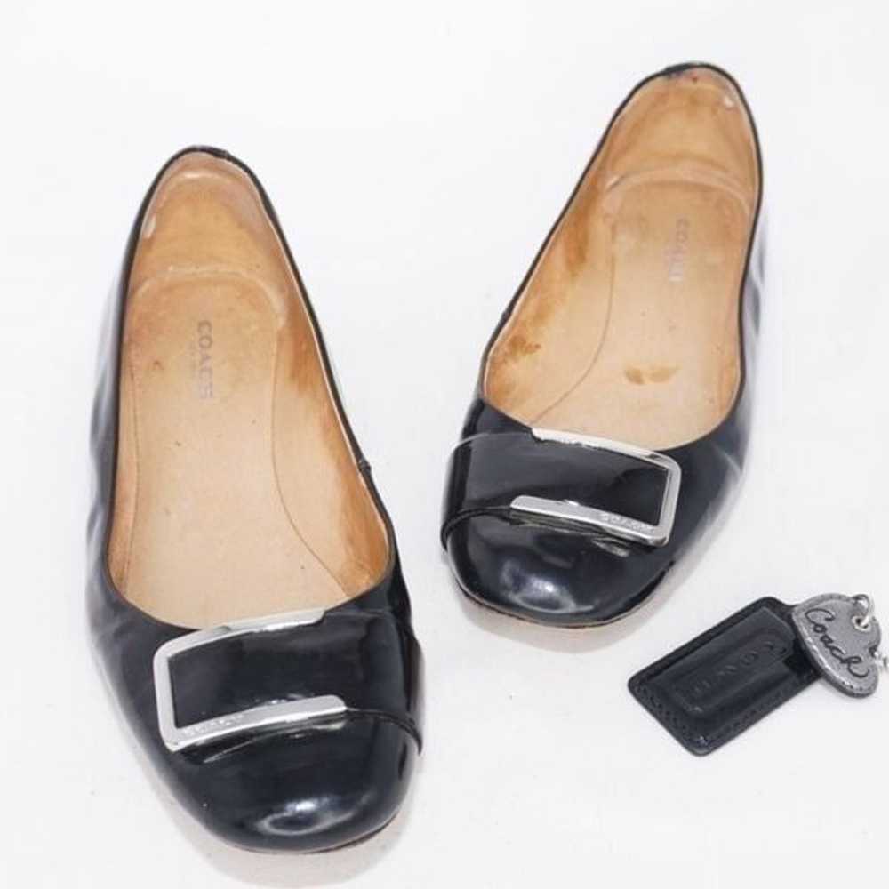 Coach New York 'Unique' Black Patent Leather Buck… - image 1