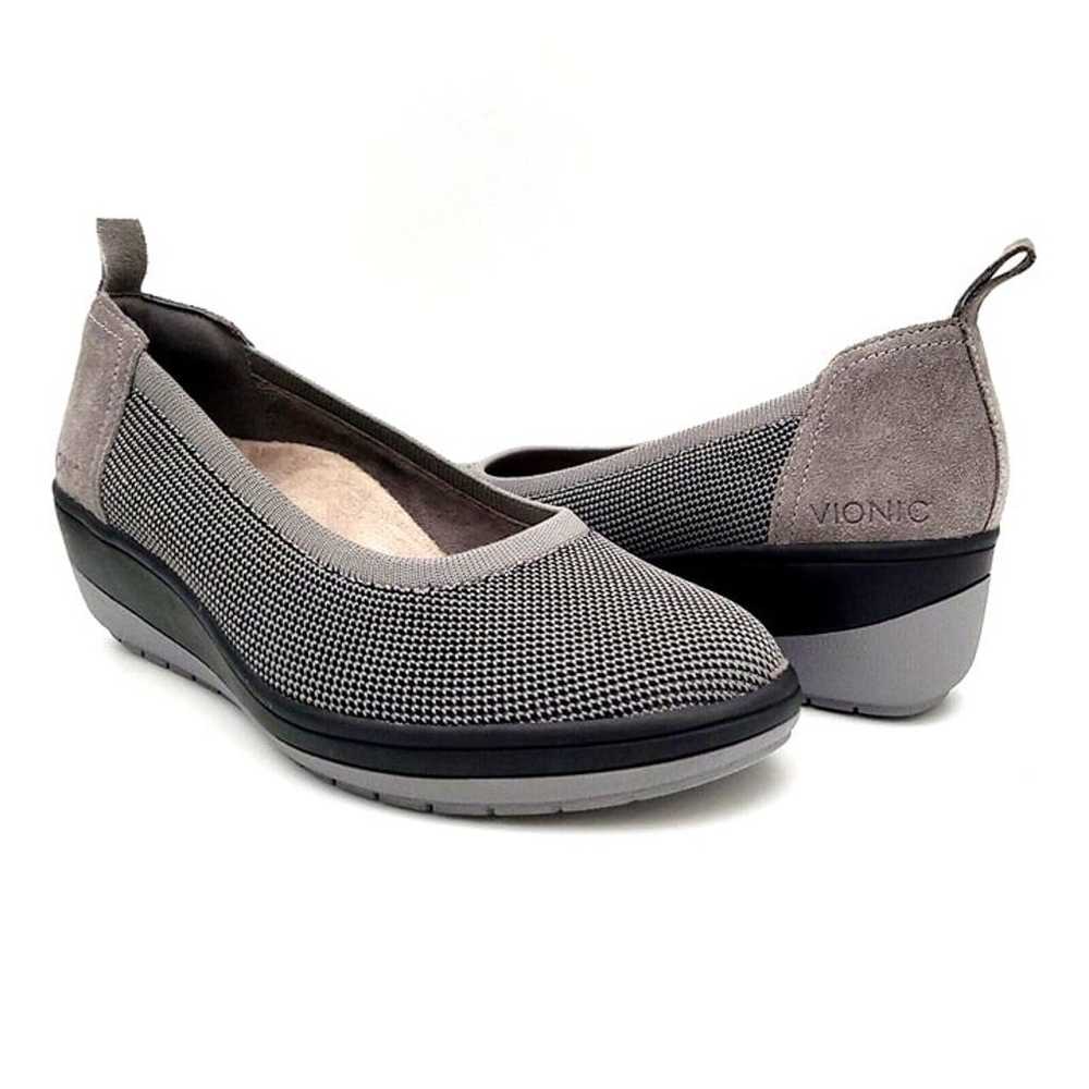 Vionic Advantage Jacey Gray Slip On Wedge Women's… - image 2