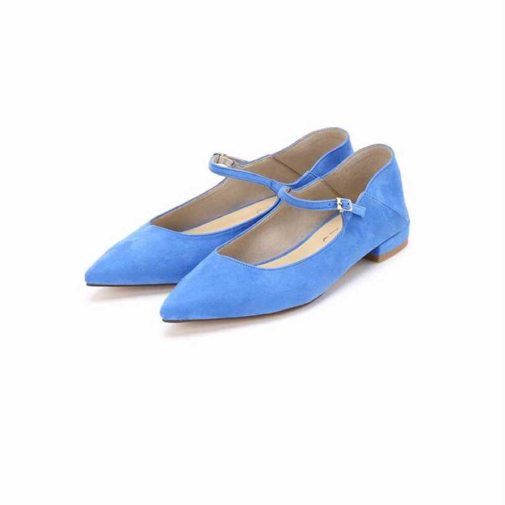 LE TALON / Pointed One Strap Flat (25.5cm / Blue) - image 9