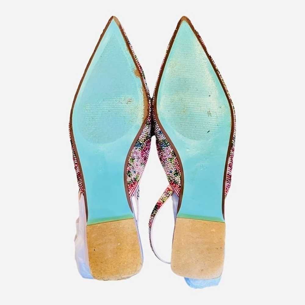 Betsey Johnson Vance Sling Back Flats Embellished… - image 6