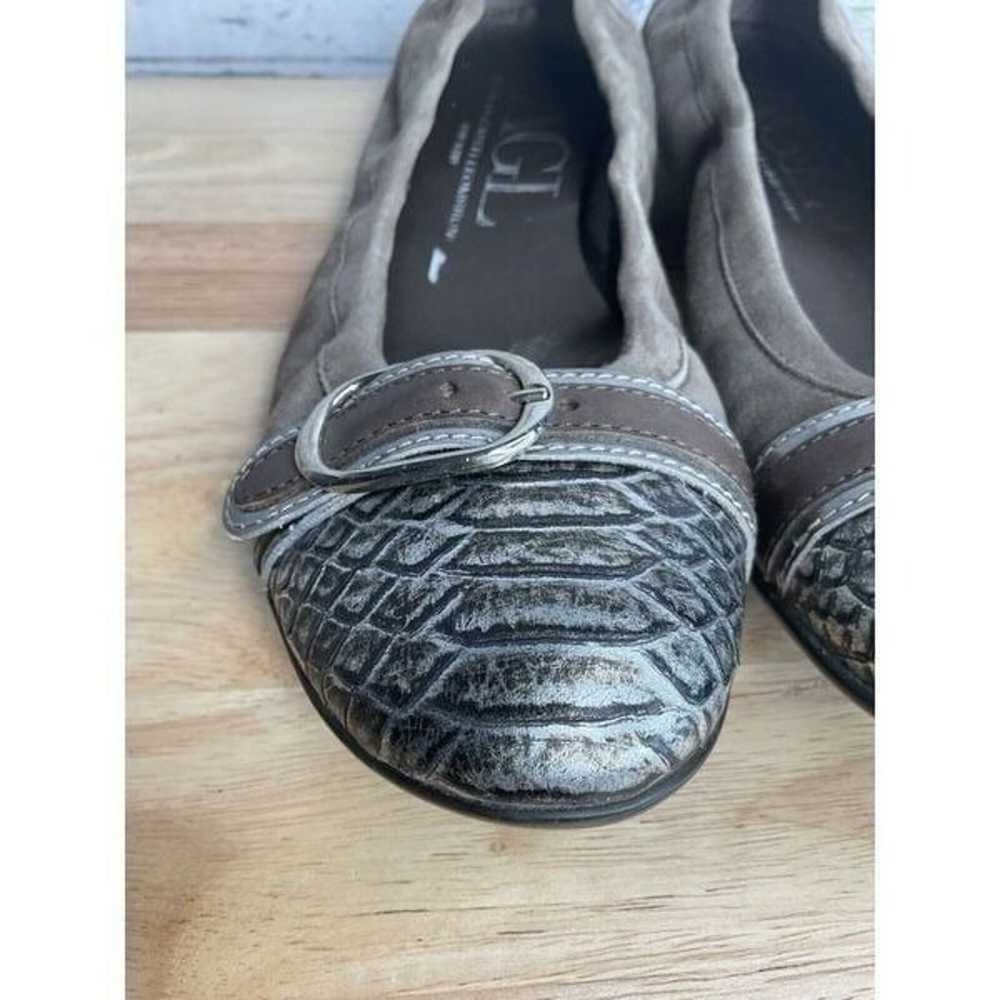 AGL Atillio Giusti Leombruni Taupe Suede Snake Ca… - image 4