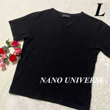 NANO UNIVERSE ◆ Tops Shirt Black L Immediate Ship… - image 1