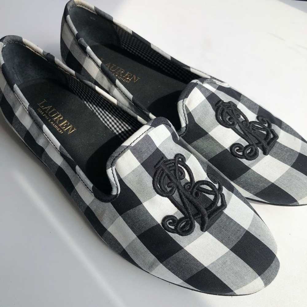 Lauren Ralph Lauren Black & White Gingham Monogra… - image 9