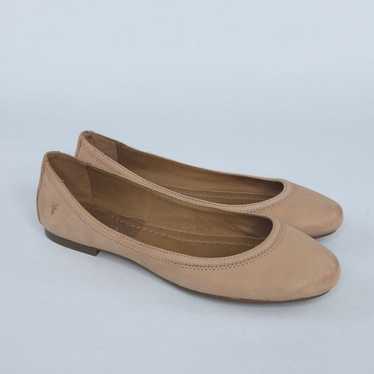 Frye Carrie Leather Ballet Flats in Blush sz 10 - image 1