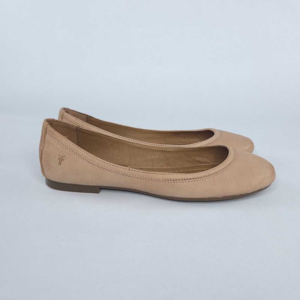 Frye Carrie Leather Ballet Flats in Blush sz 10 - image 2