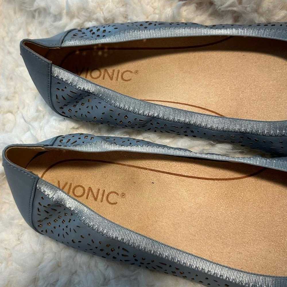 Vionic Robyn Perf Blue Flats | Size 10 - image 8