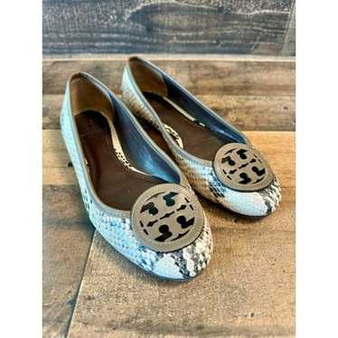 Tory Burch snakeskin flats ballet flats size 7