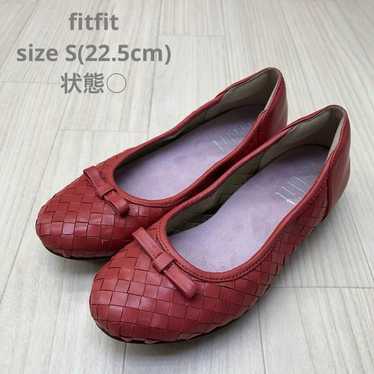 ■ fitfit FitFit Ribbon Woven Leather Flat Shoes