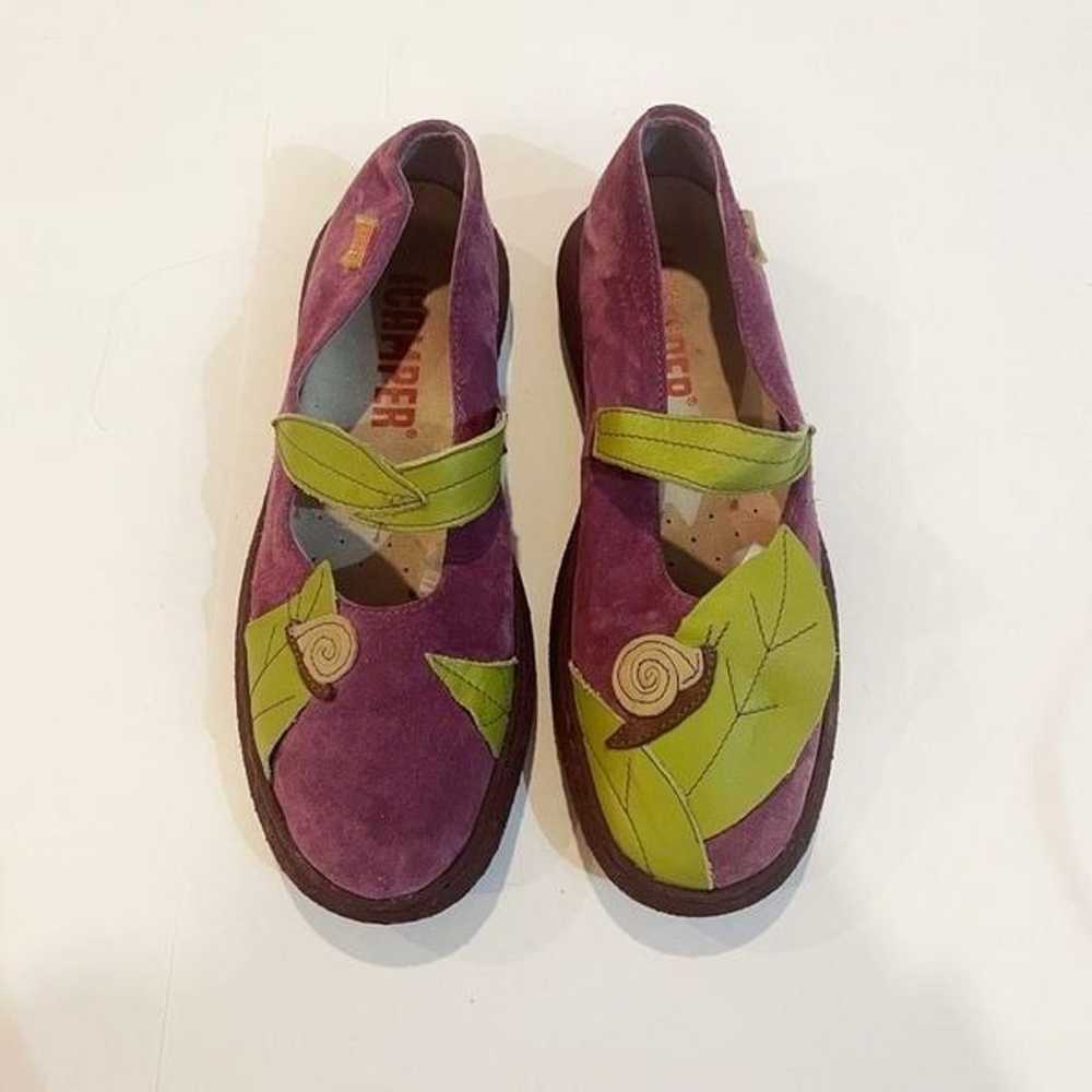 Camper Maryjane Shoe size 37 Floral Garden Purple… - image 1