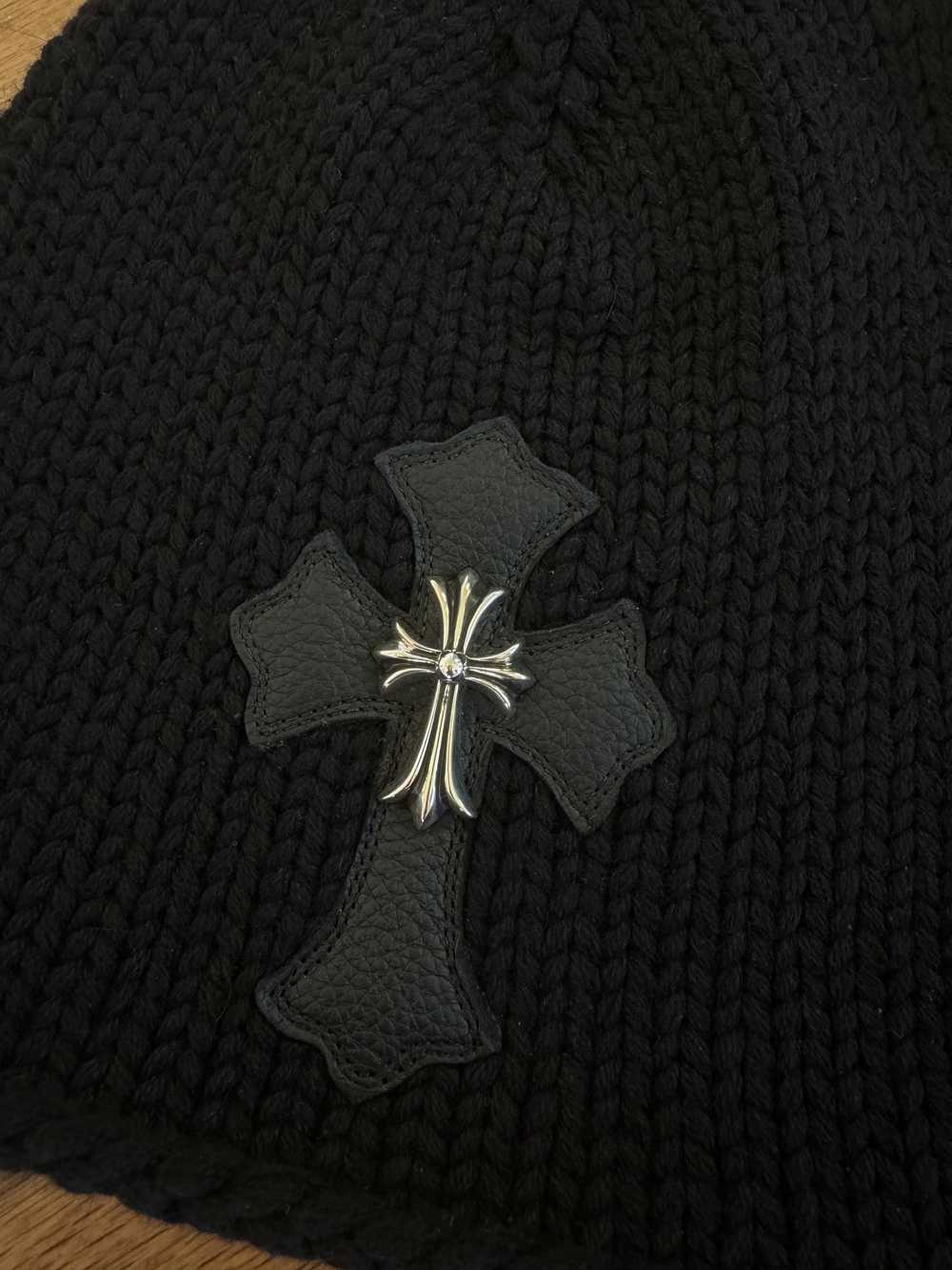 Chrome Hearts CH Cashmere Leather Cross Hardware … - image 2