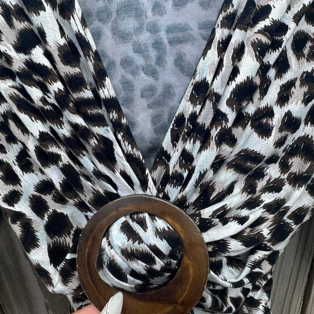 leopard print blouse vintage - image 3